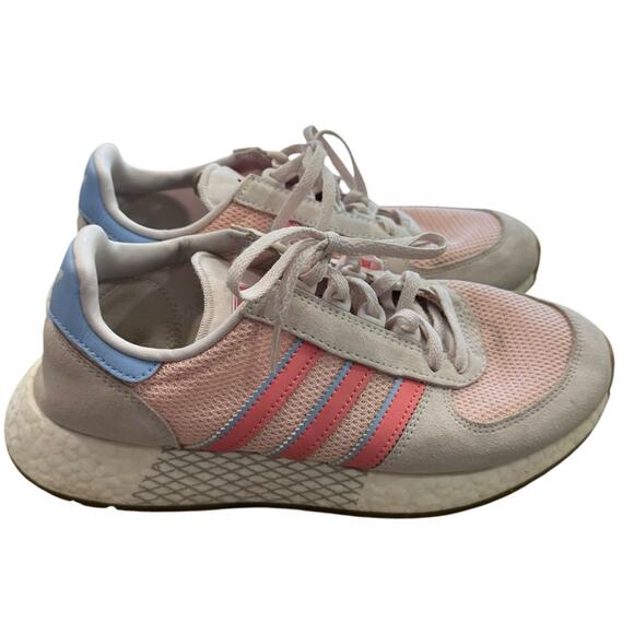 Adidas Marathon Tech Orchid tint Pastel Pink Running Shoes Size 7.5 - Picture 2 of 8